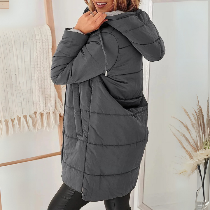 Amara | Warm Hooded Winter Jacket