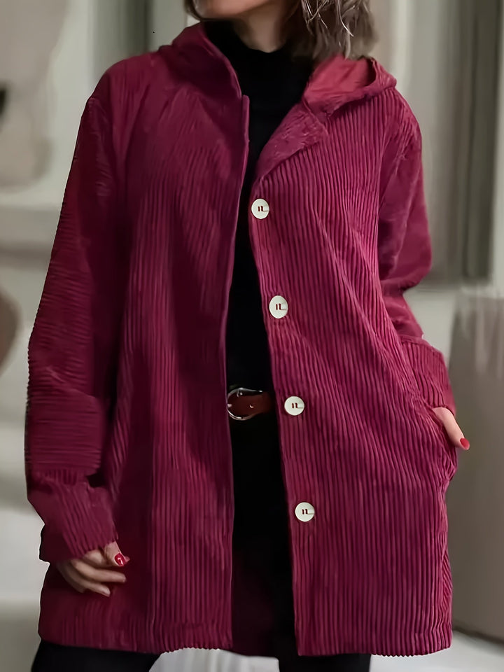 Leonie | Hooded Button Jacket