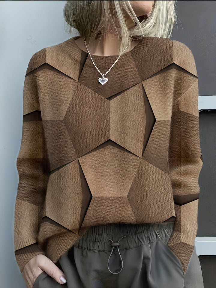 Isadora | Geometric Knit Sweater