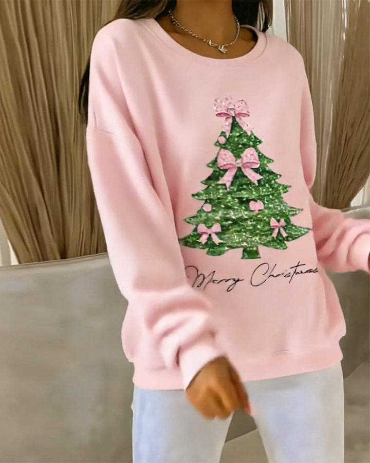 Elise | Festive Christmas Print Sweatshirt