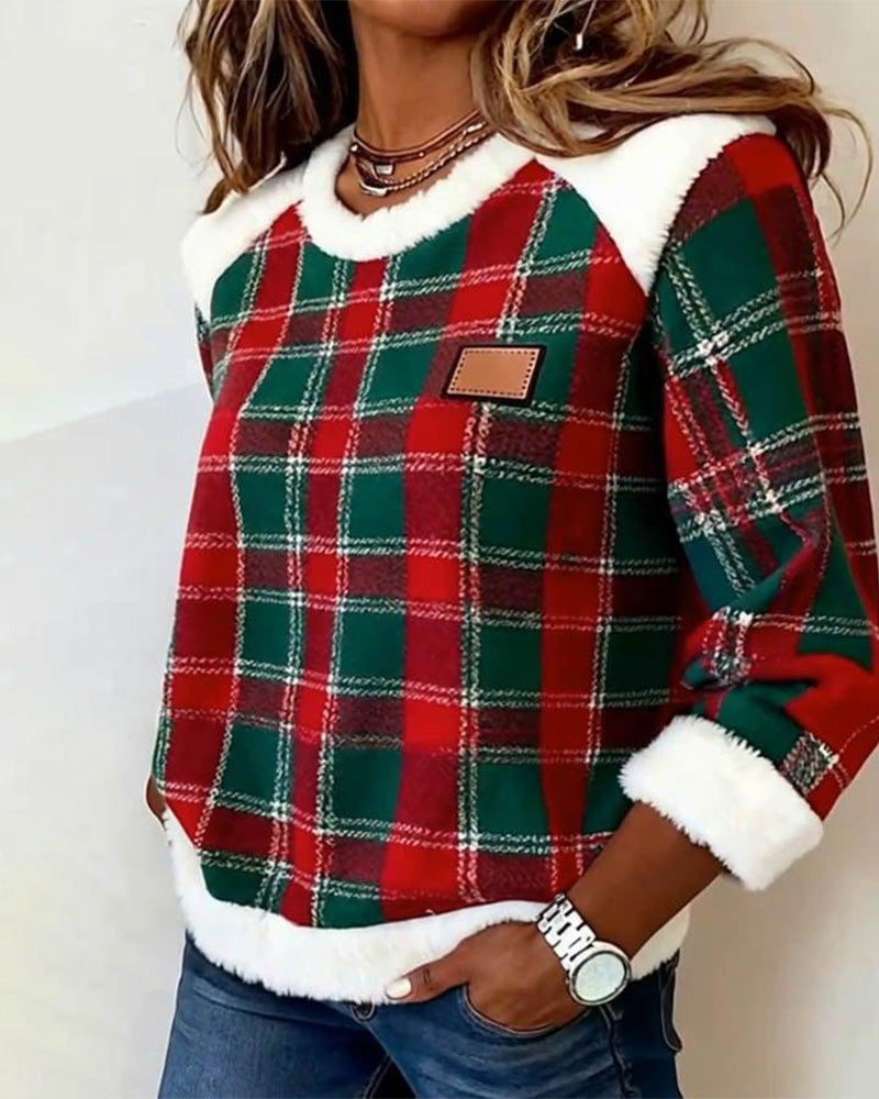 Wander | Cozy Patchwork Sweatshirt