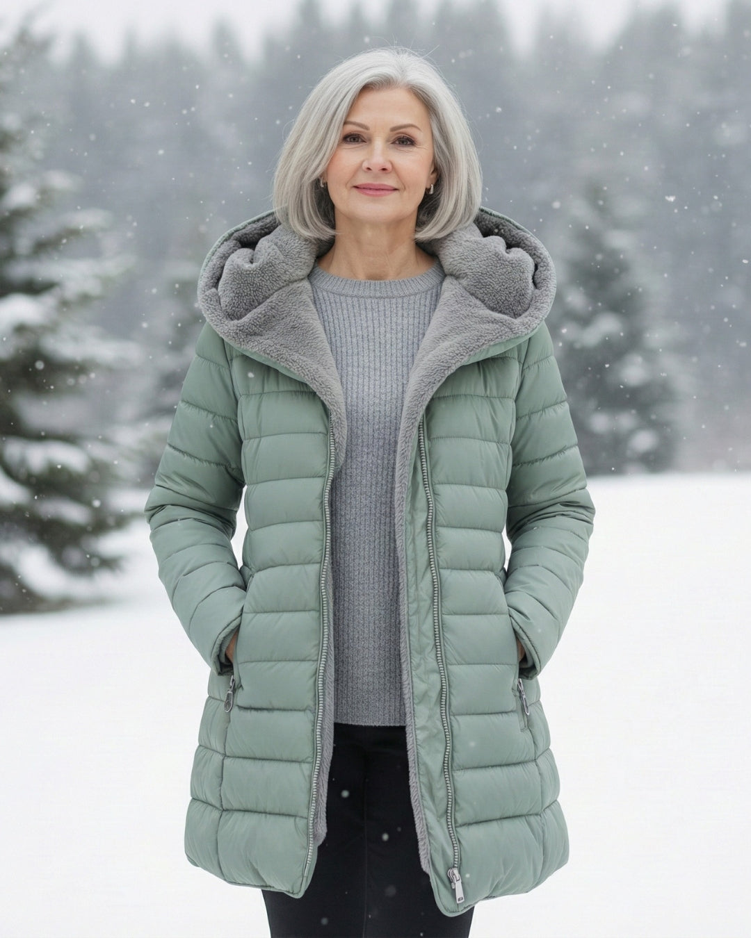 Ingrid | Fleece Lined Puffer Coat