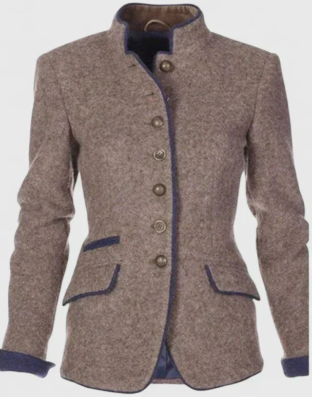 Elena | Wool Blend Tailored Blazer