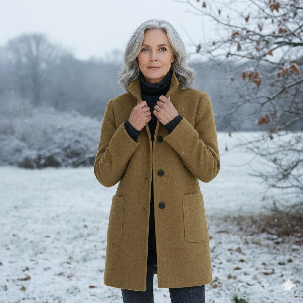 Therese | Timeless Wool Wrap Coat