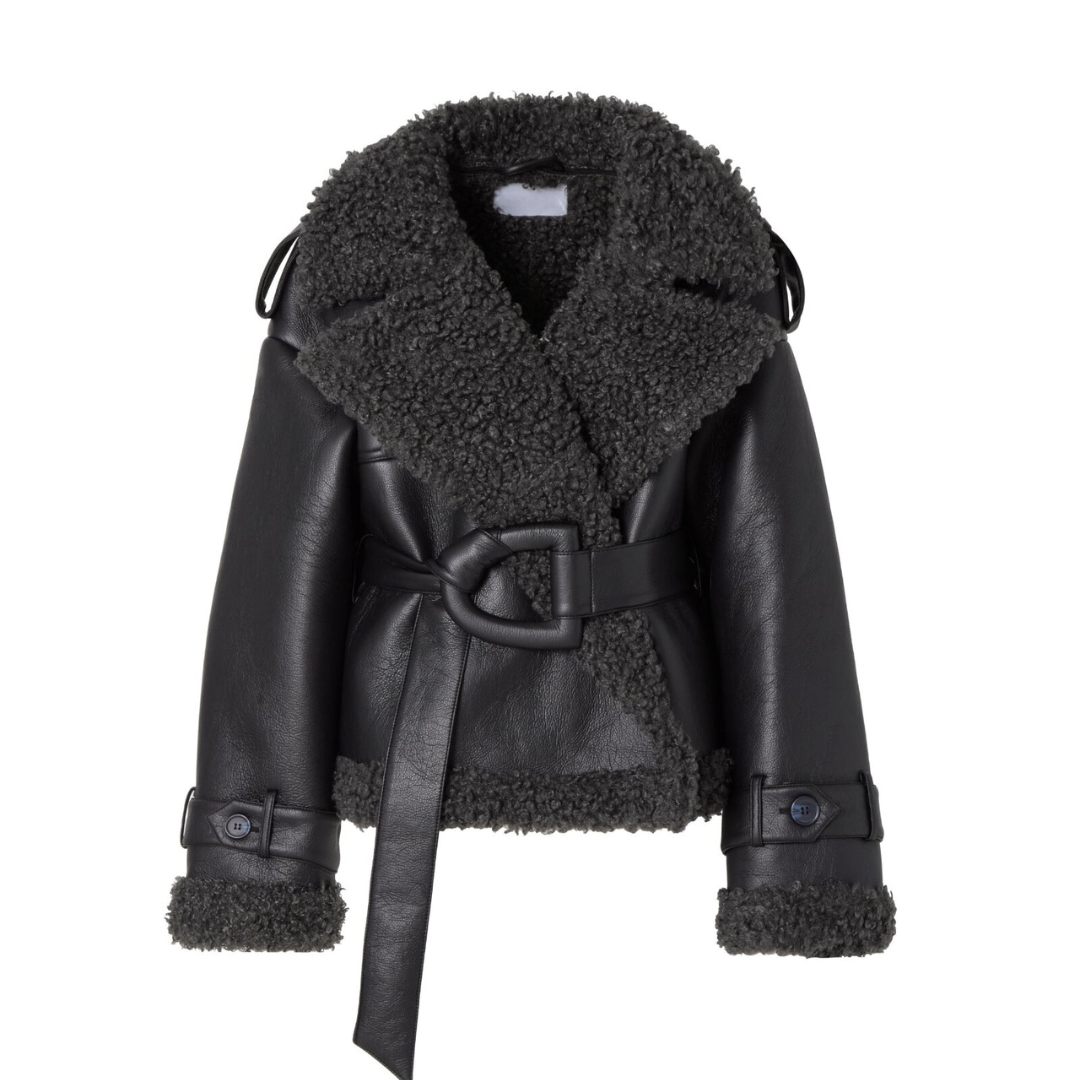 Isabelle | Belted Faux Fur Lined Coat