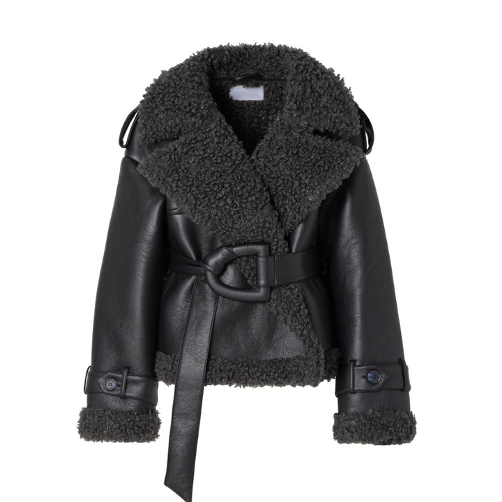 Isabelle | Belted Faux Fur Lined Coat