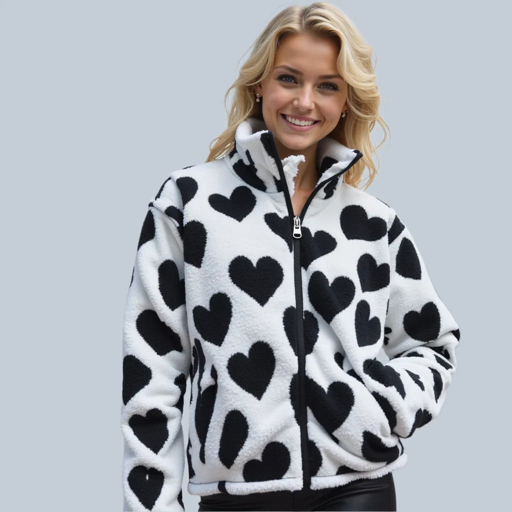 Sophie | Reversible Heart Jacket