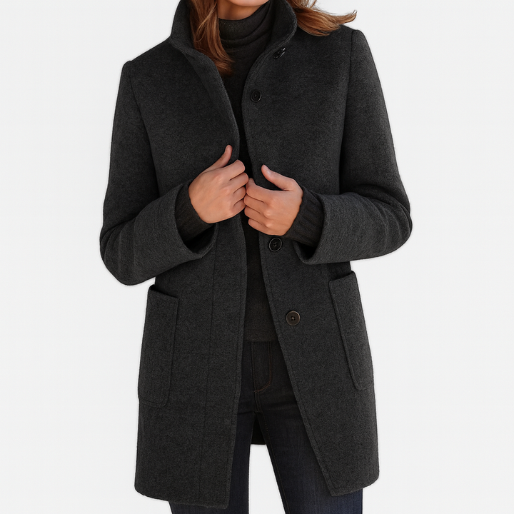 Renée | High Collar Knit Sweater