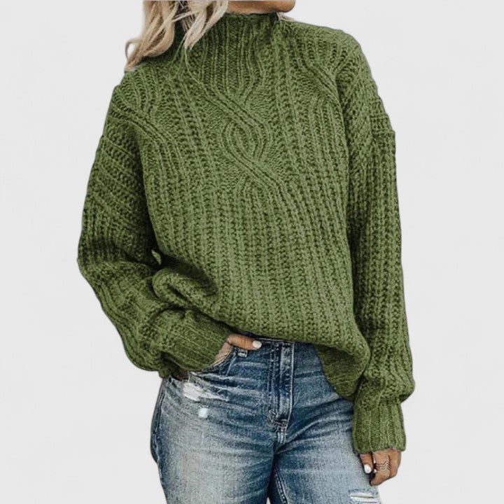 Ariana | Relaxed Cable Knit Sweater