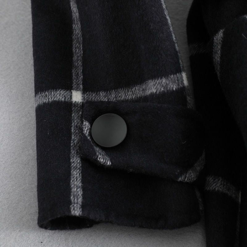 Luciana | Tailored Check Wool Coat