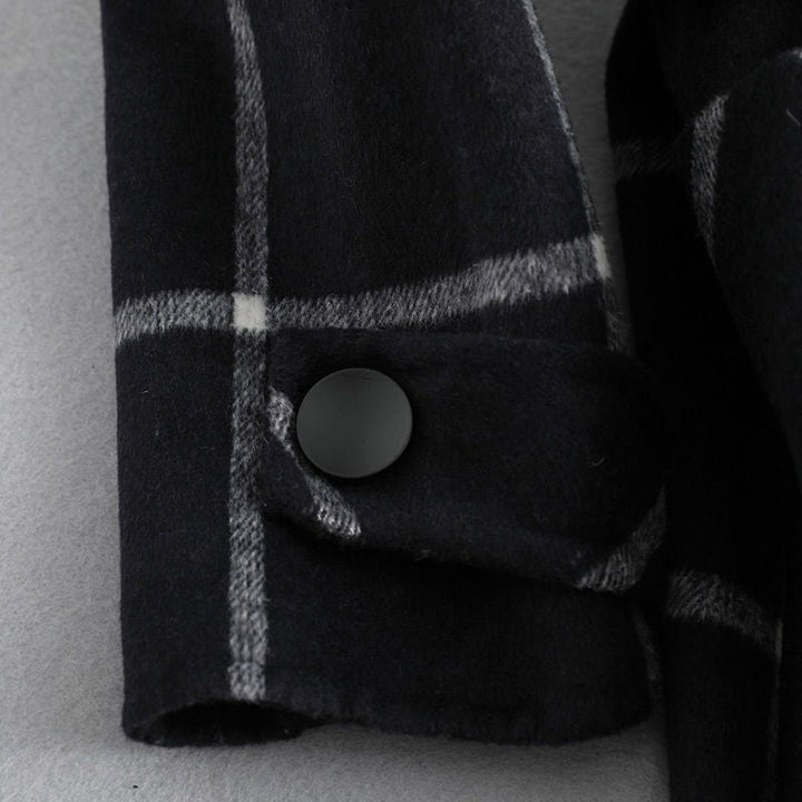 Luciana | Tailored Check Wool Coat