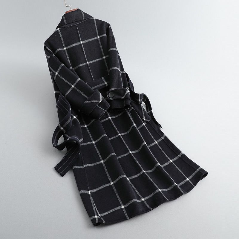 Luciana | Tailored Check Wool Coat