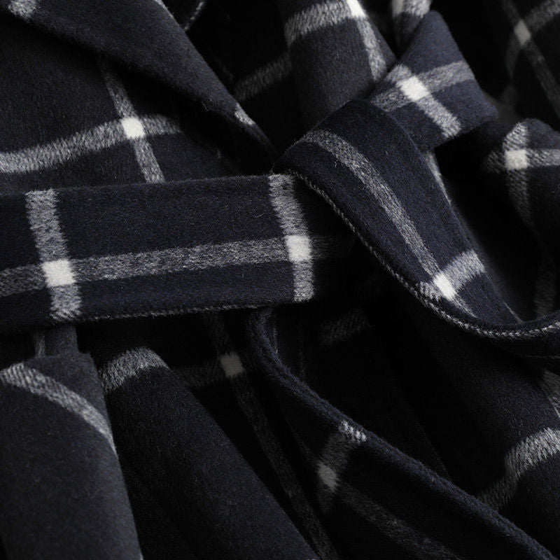 Luciana | Tailored Check Wool Coat