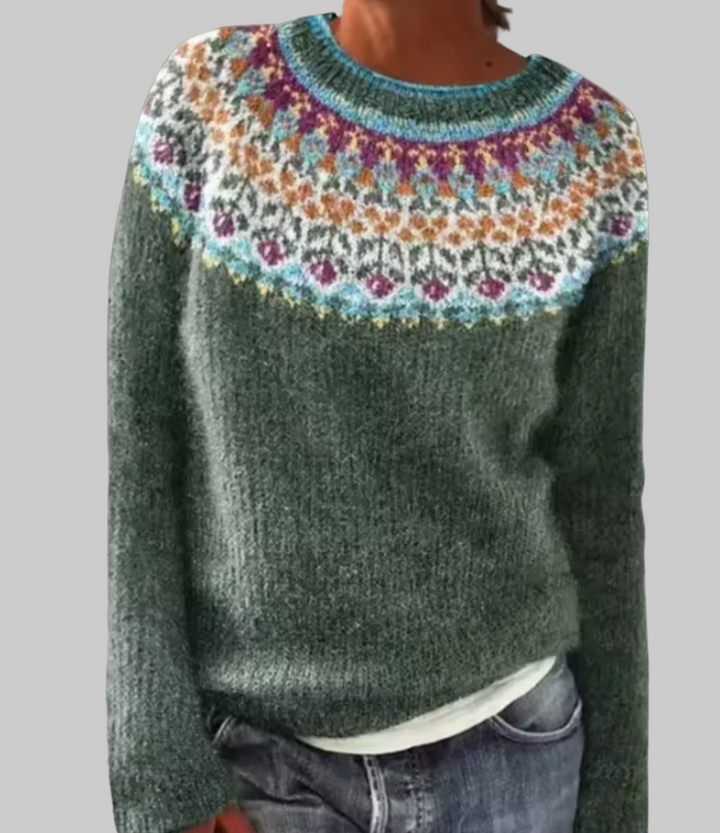 Freya | Scandinavian Pattern Pullover