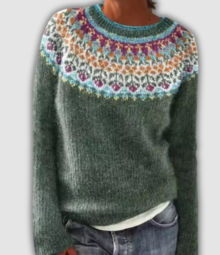 Freya | Scandinavian Pattern Pullover
