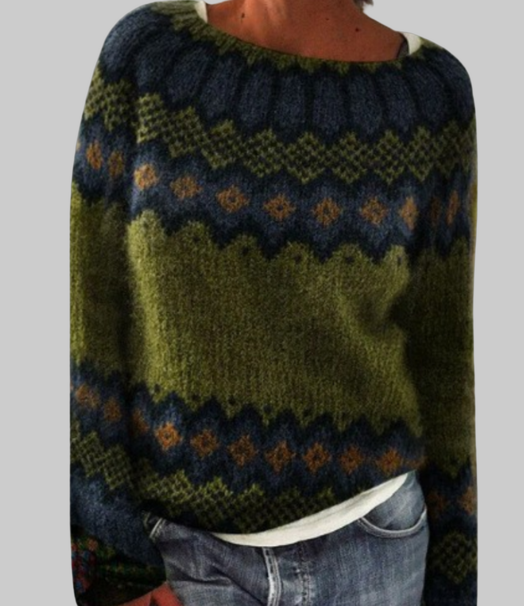 Astrid | Scandinavian Pattern Pullover