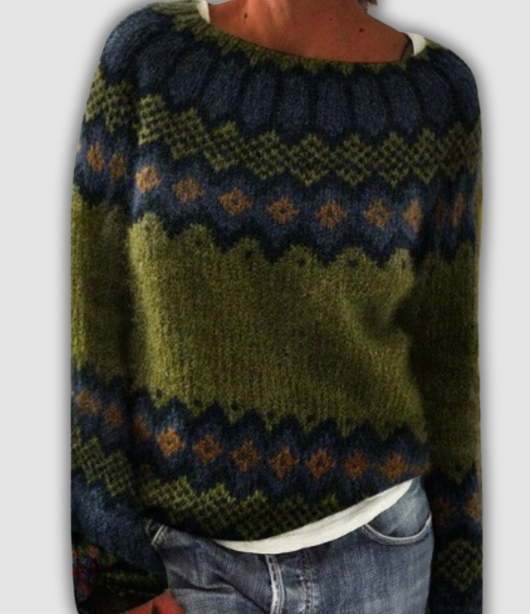 Astrid | Scandinavian Pattern Pullover