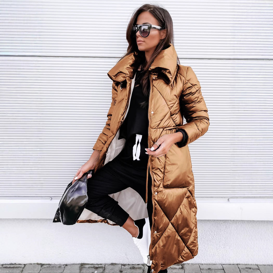 Rosalind | Long Quilted Winter Coat