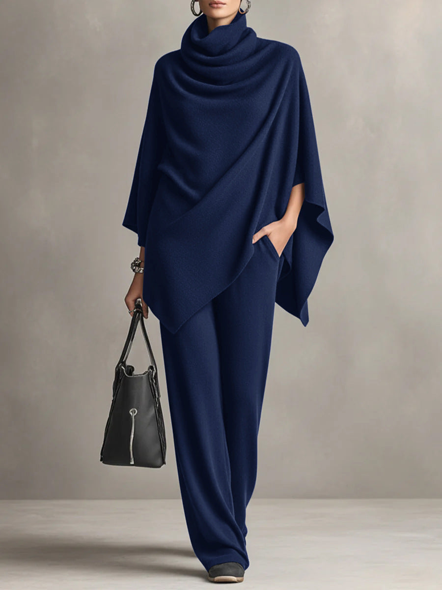 Monette | Elegant Drape Two-Piece Set
