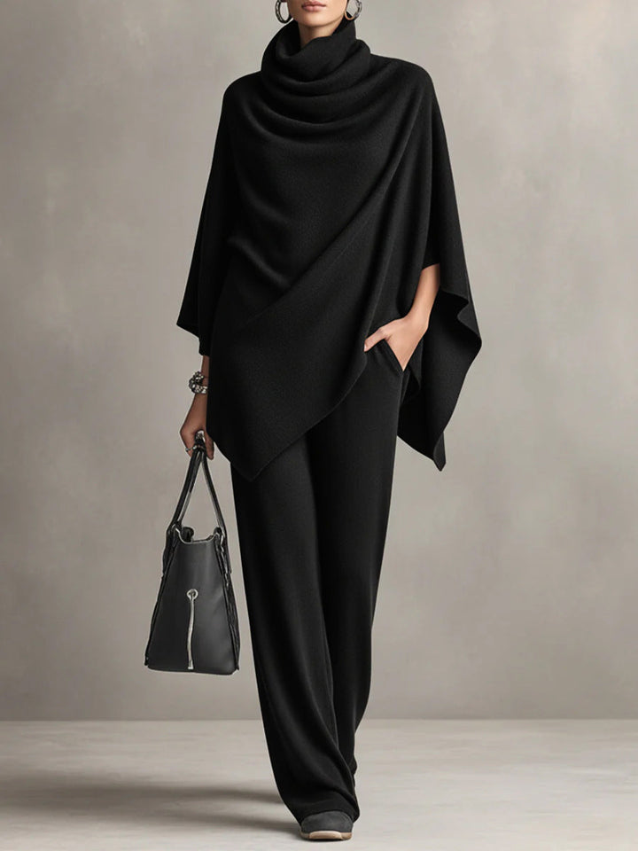 Monette | Elegant Drape Two-Piece Set