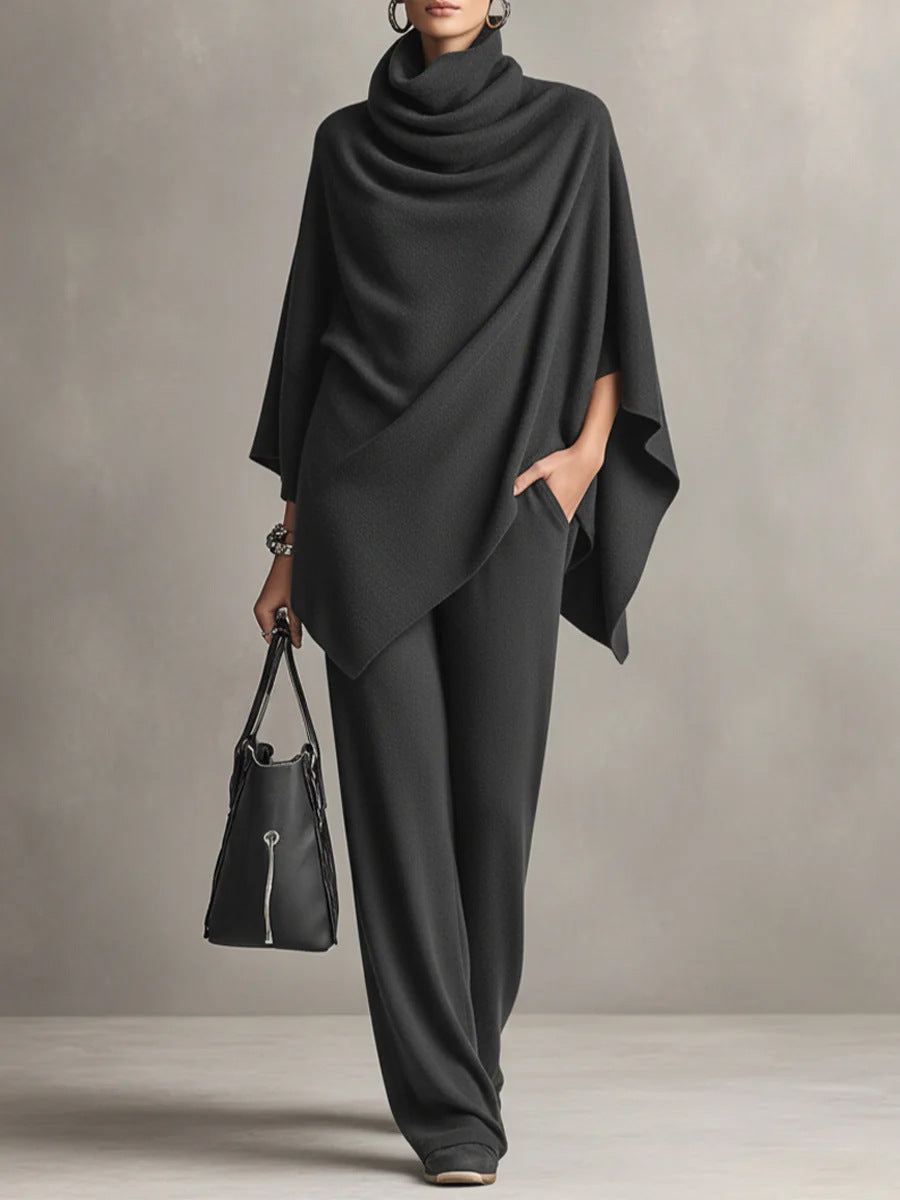 Monette | Elegant Drape Two-Piece Set