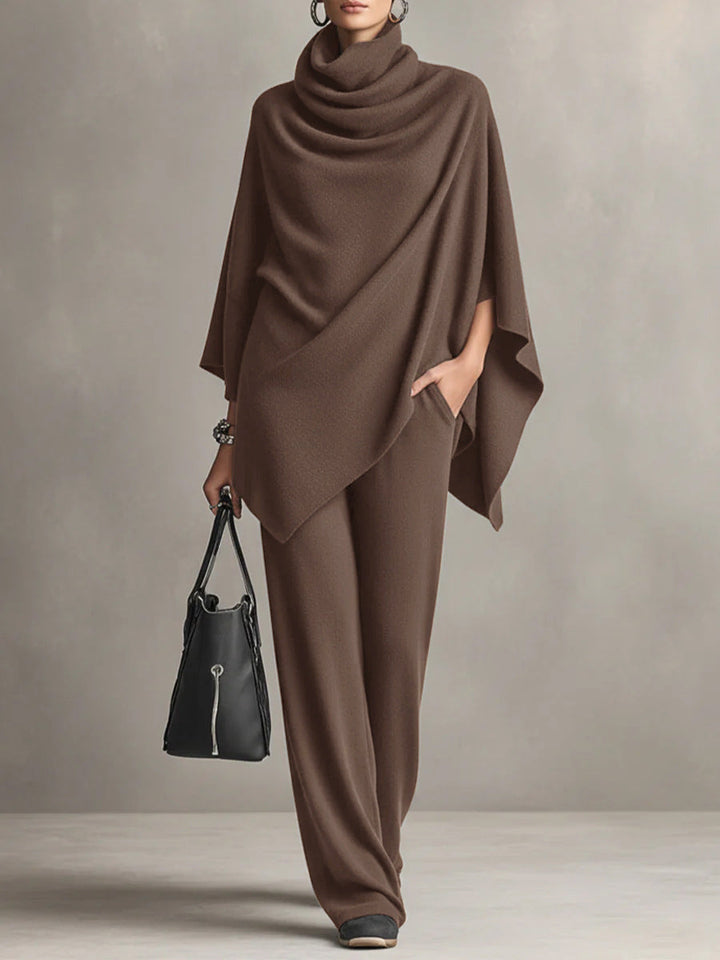 Monette | Elegant Drape Two-Piece Set