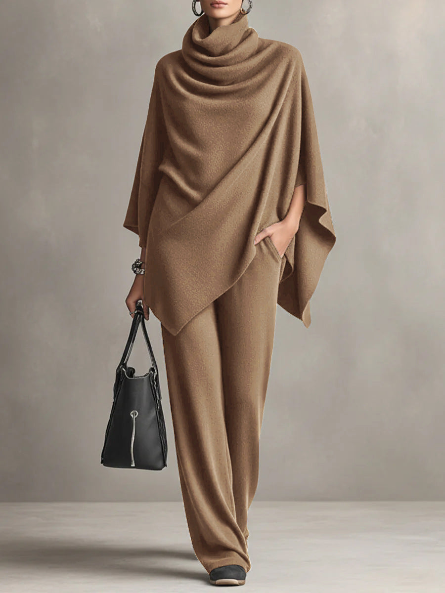 Monette | Elegant Drape Two-Piece Set