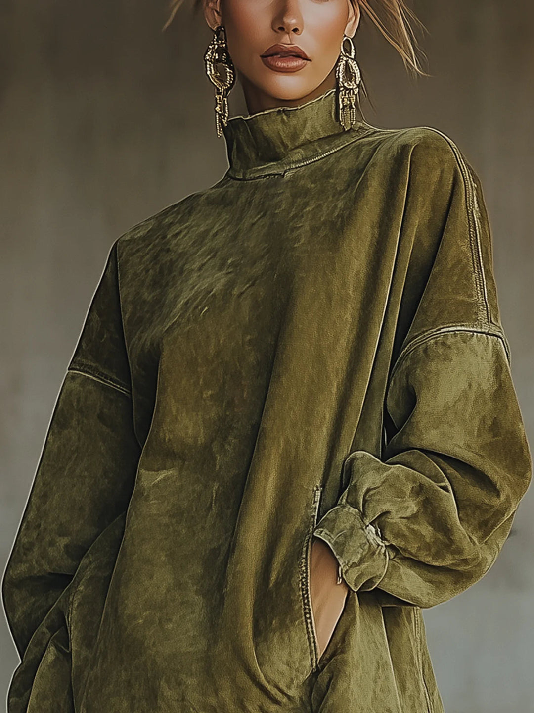 Danika | Cozy Suede Fringe Dress