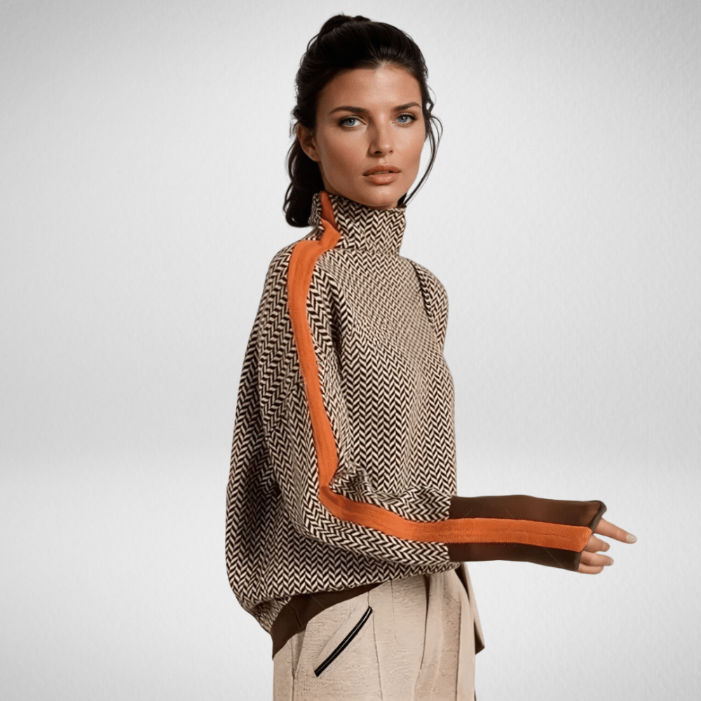 Brenda | Cashmere Stripe Knit Pullover
