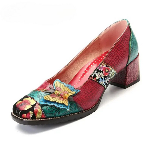 Vivienne - Retro Leren Hakken