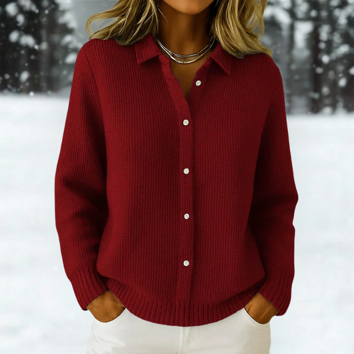 Katrina | Textured Knit Button Cardigan