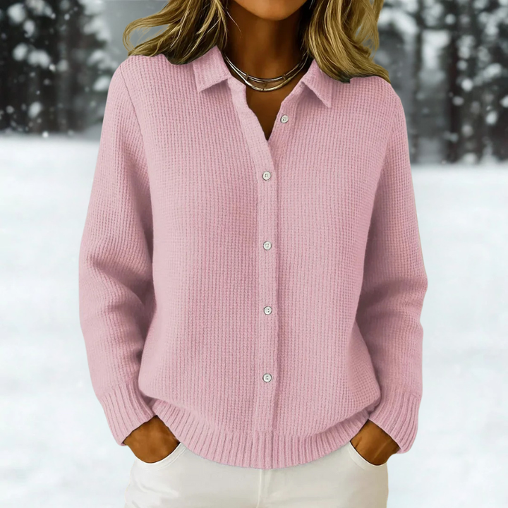 Katrina | Textured Knit Button Cardigan