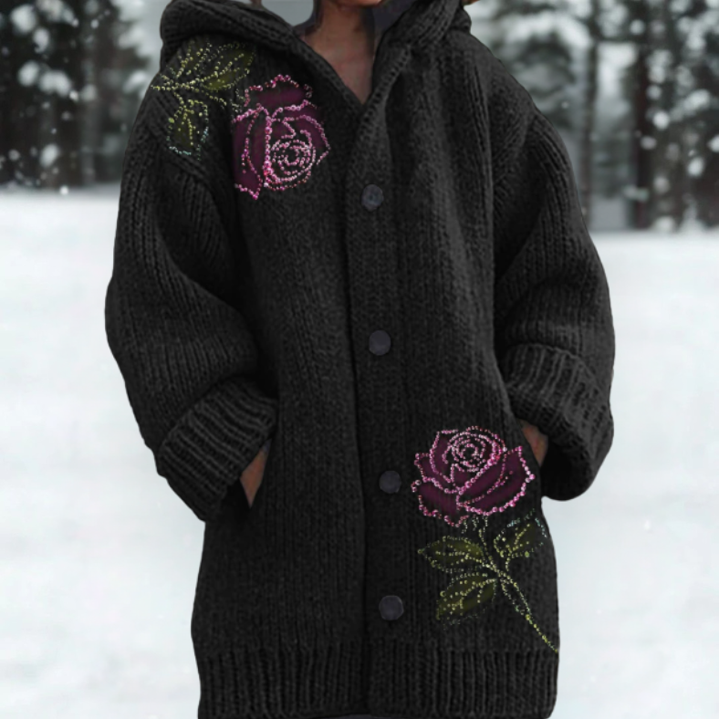 Evelyn | Cozy Hooded Cardigan