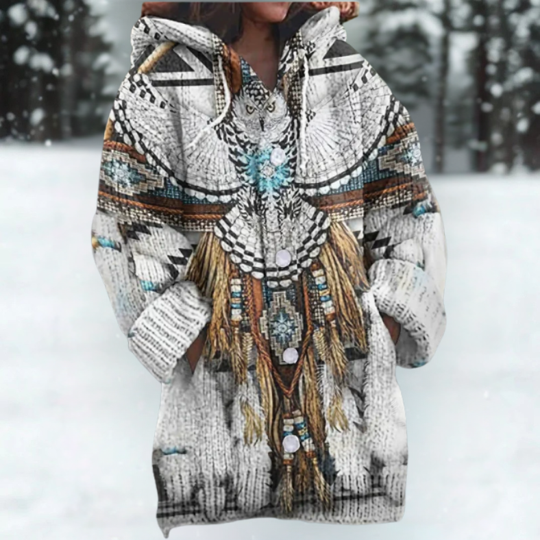 Esther | Cozy Hooded Cardigan