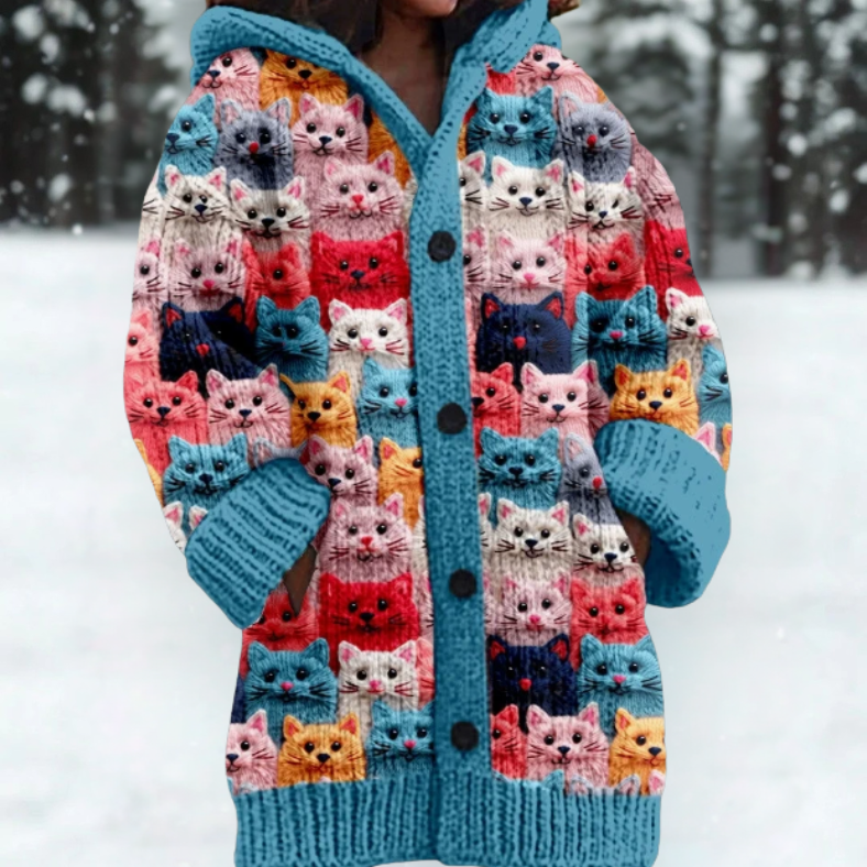 Sylvia | Cozy Hooded Cardigan