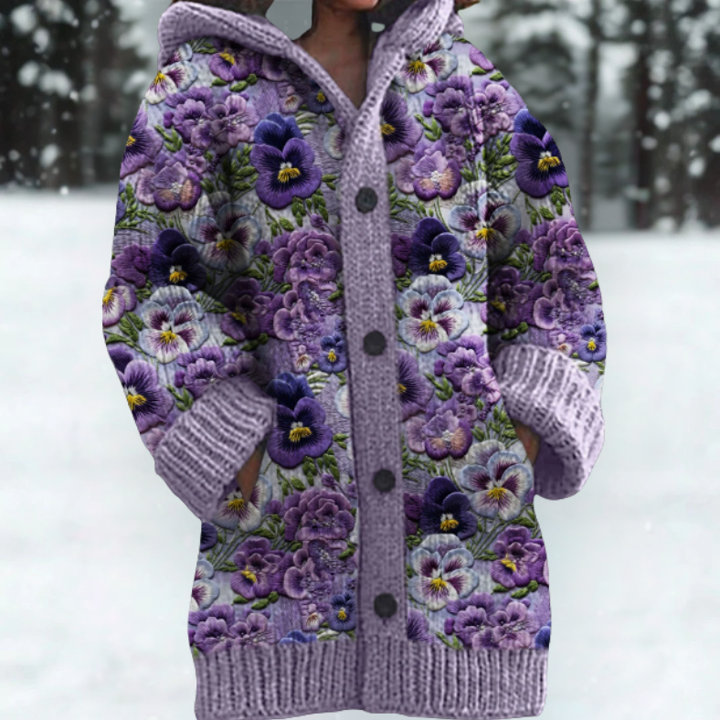 Marigold | Cozy Hooded Cardigan