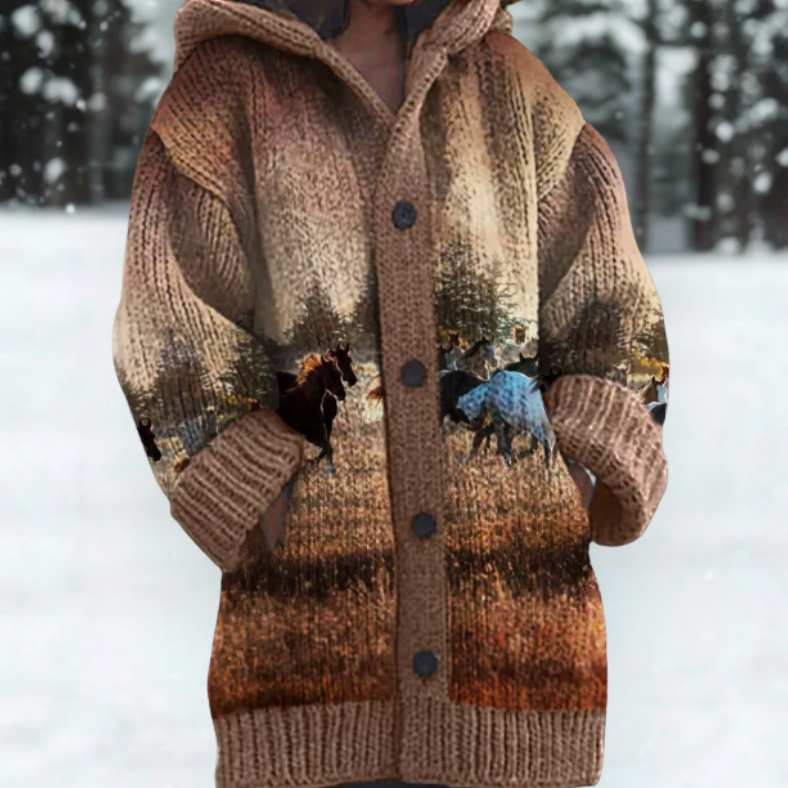 Ruth | Cozy Hooded Cardigan
