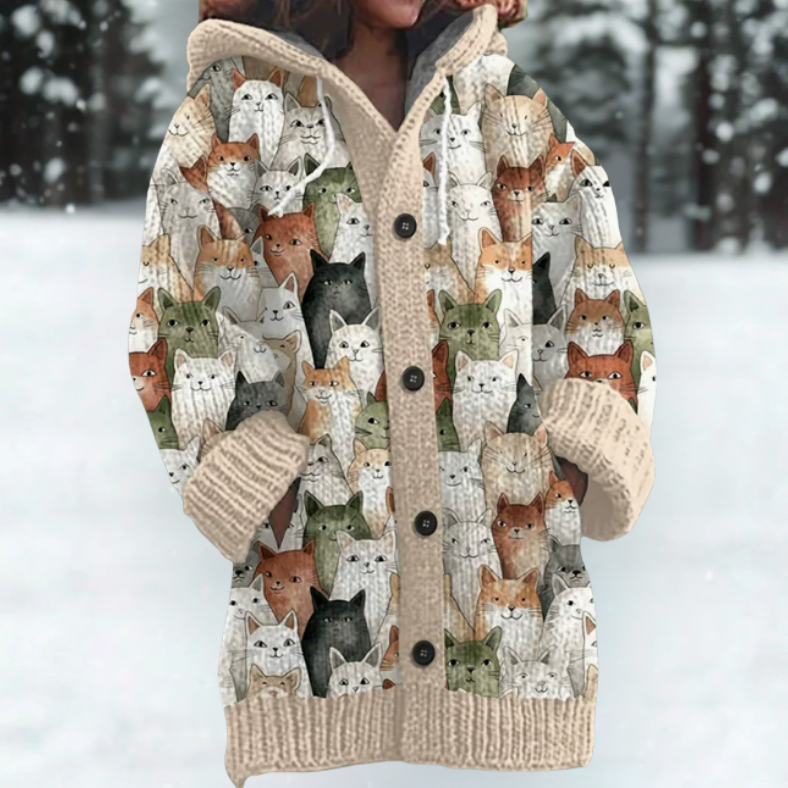 Florence | Cozy Hooded Cardigan