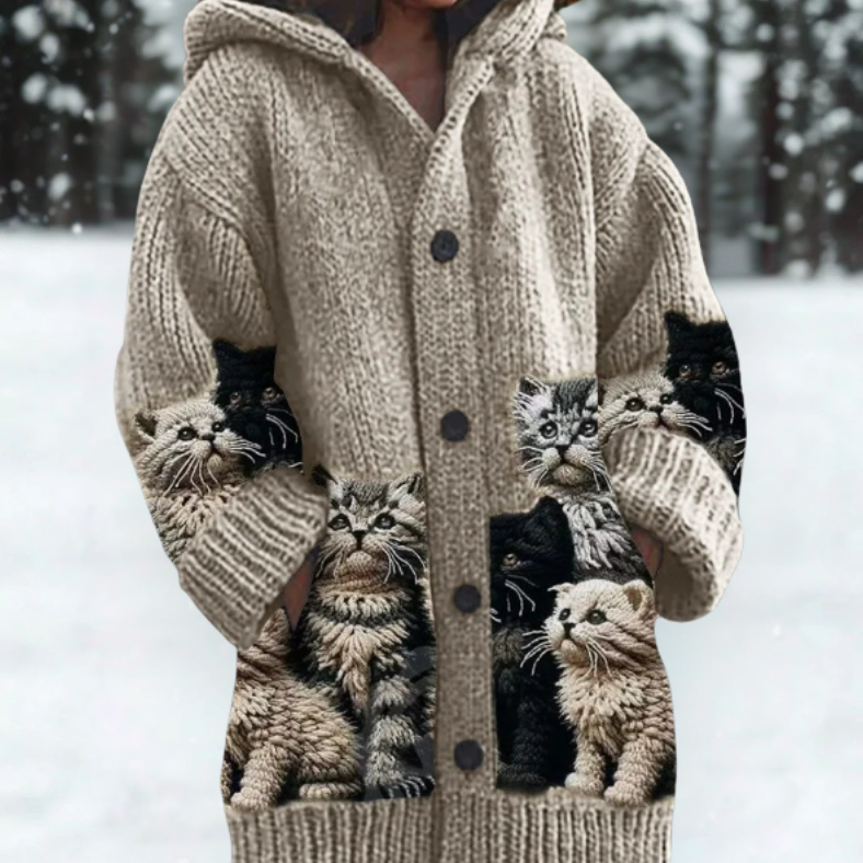 Winona | Cozy Hooded Cardigan