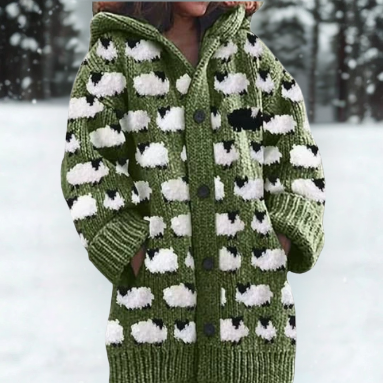 Hazel | Cozy Hooded Cardigan