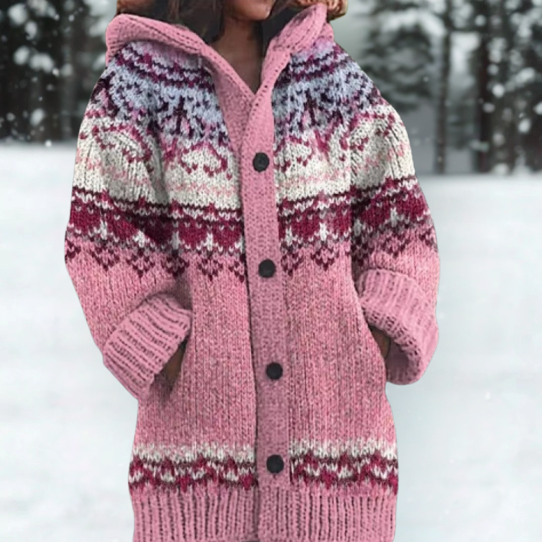Iris | Cozy Hooded Cardigan