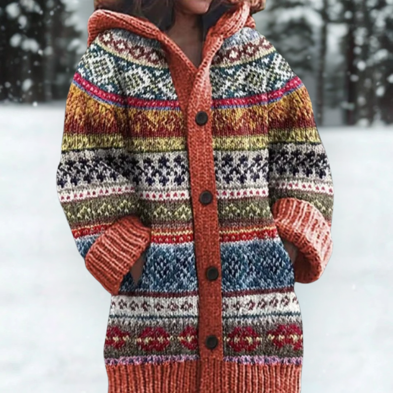 Agatha | Cozy Hooded Cardigan
