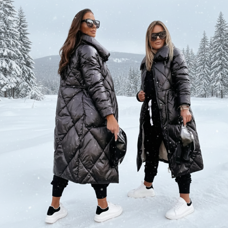 Rosalind | Long Quilted Winter Coat