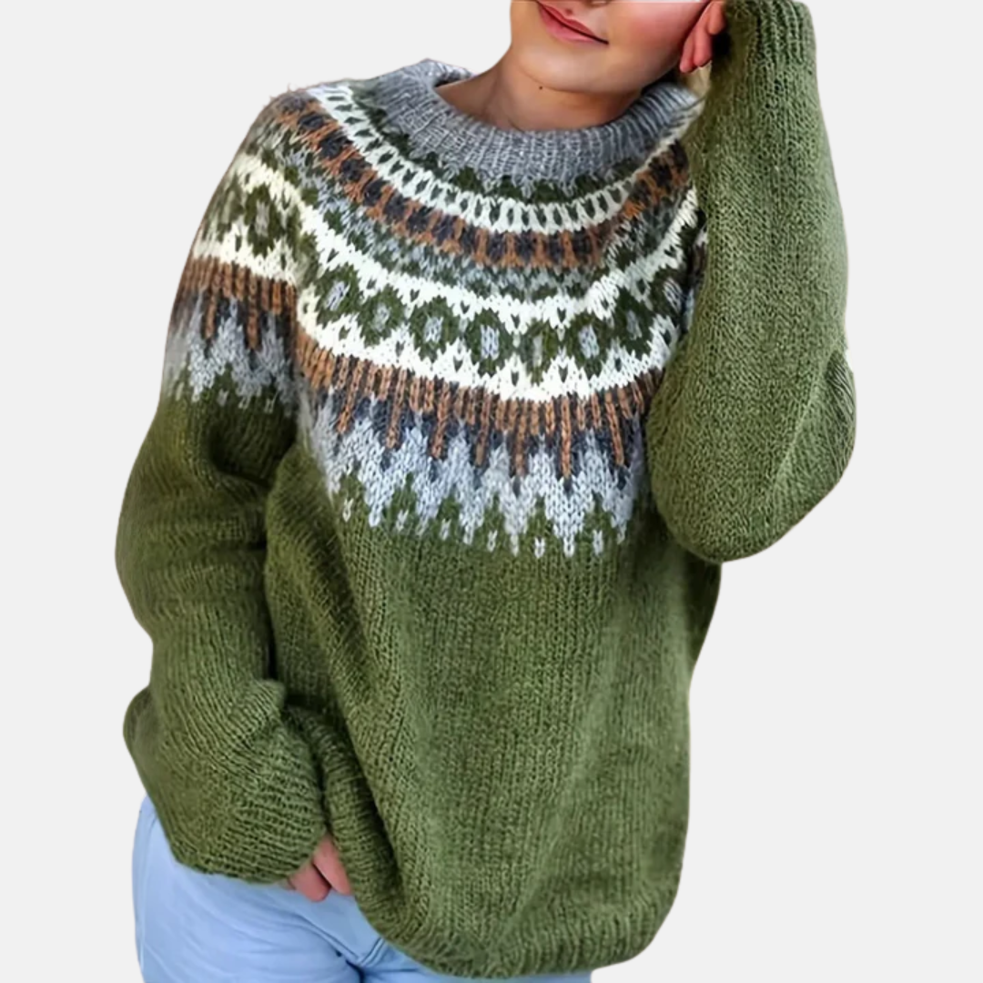Nadia | Mohair Jacquard Pullover