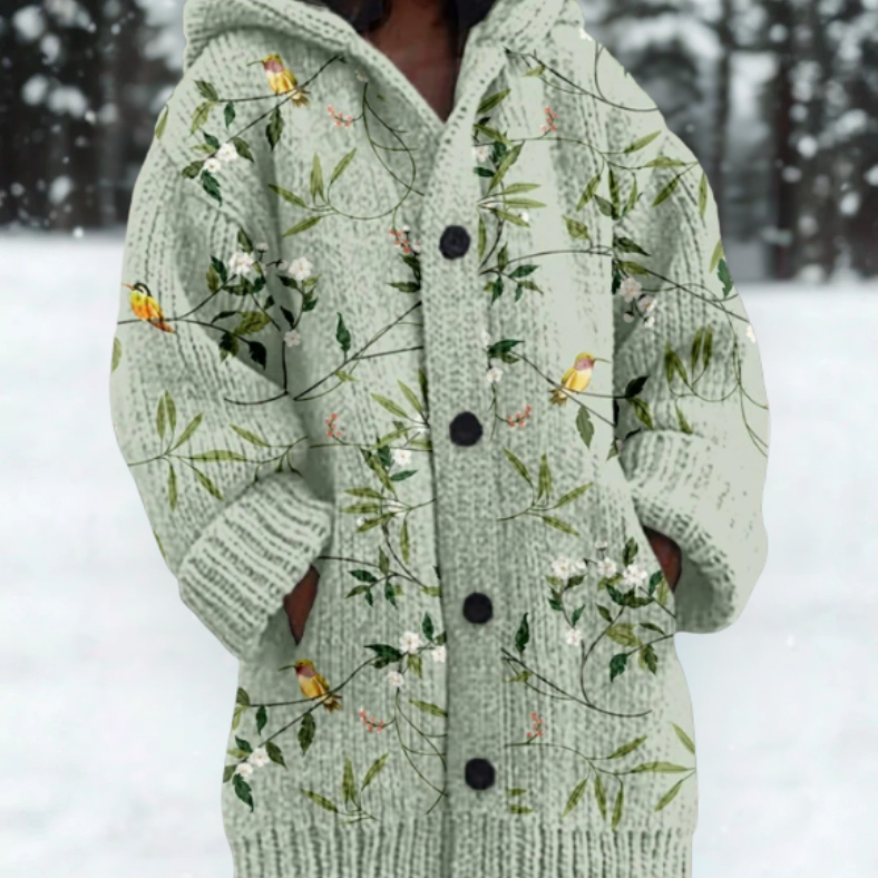 Mabel | Cozy Hooded Cardigan