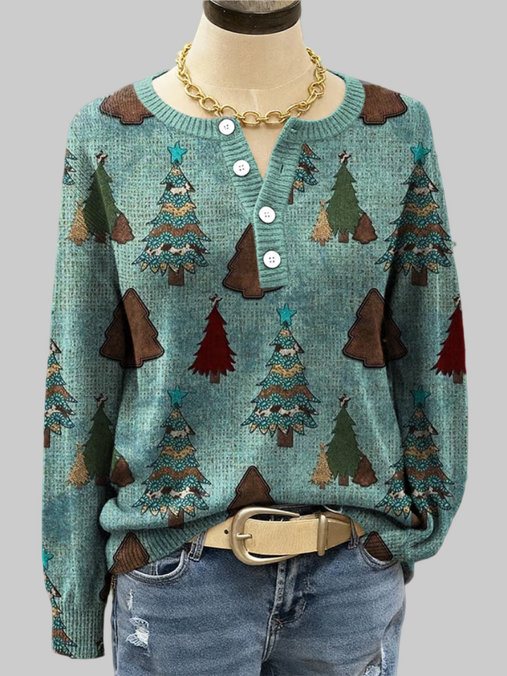 Natalie | Colourful Christmas Tree Sweater