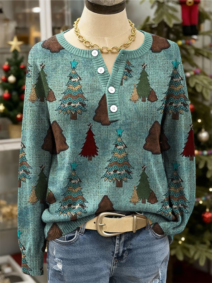Natalie | Colourful Christmas Tree Sweater
