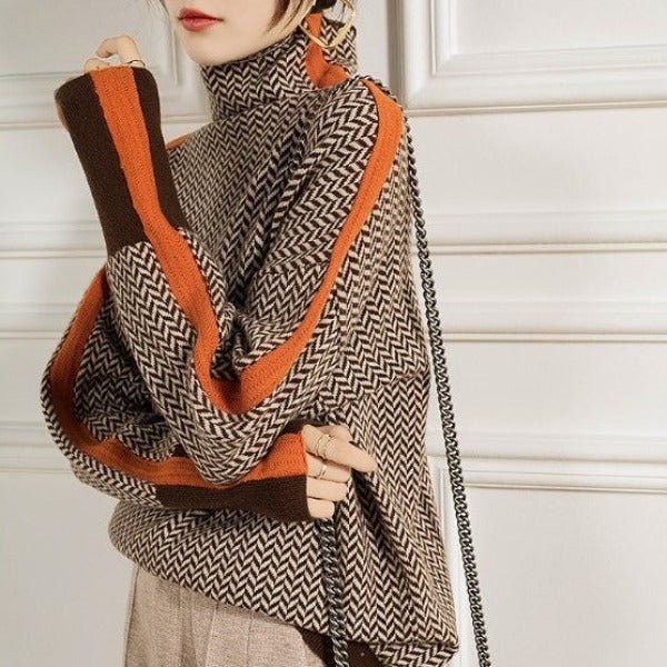 Brenda | Cashmere Stripe Knit Pullover