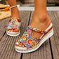 Yara | Tropische Wedge Sandalen
