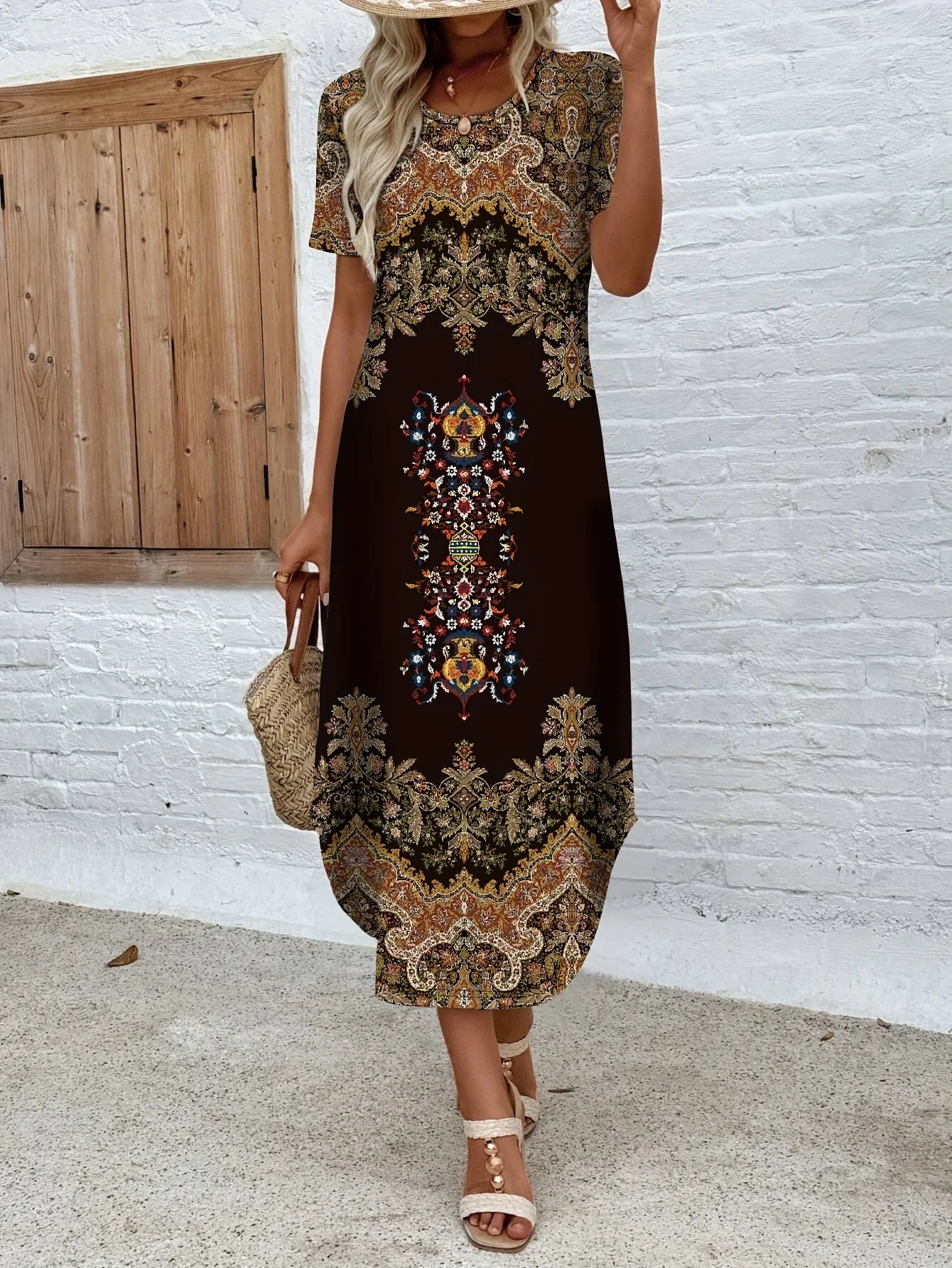 Lena | Elegante Casual Jurk met Losse Pasvorm